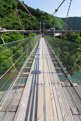 Fototapeta premium 谷瀬の吊り橋