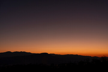 Sunset view near Gabrovo