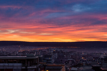 Sunset view near Gabrovo