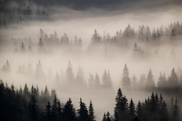 
Morning mists from the Apuseni Natural Park, Western Carpathians, Romania
