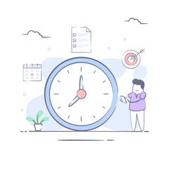 Naklejka premium Time Management 