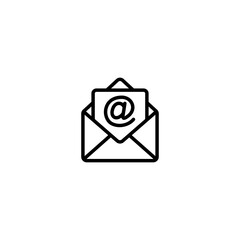 Mail line icon. E-mail symbol vector