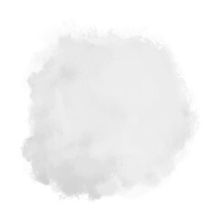 Monochrome spot on white. Hand drawn painted object. Black and white illustration