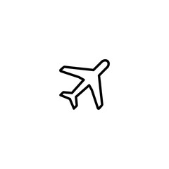 airplane line icon. airplane symbol vector