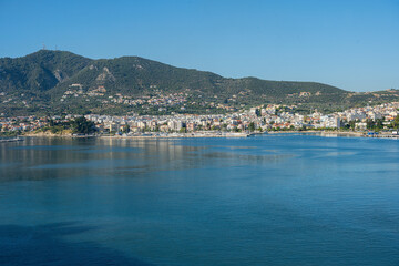 Fototapeta na wymiar Meer bei Mytiline, Insel Lesbos, Griechenland