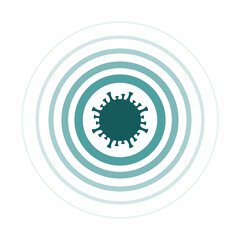 virus icon isolated on white background vector illustration EPS10