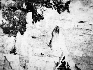 Old ripped blank torn grunge posters texture background