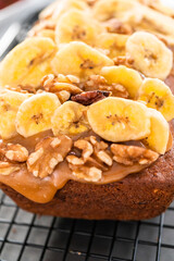Baking banana bread