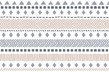 Ethnic vector seamless pattern. Tribal geometric background, boho motif, maya, aztec ornament illustration. rug textile print texture