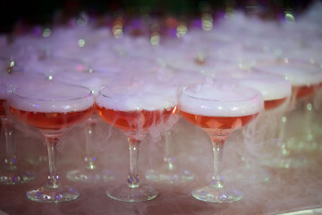 Crystal glasses for holiday