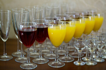 Crystal glasses for holiday