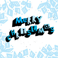 Obraz premium Merry Christmas text.