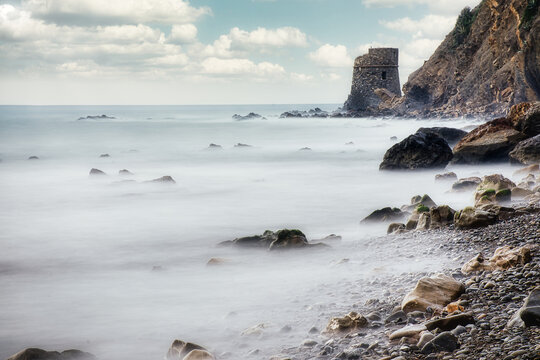 Prarola tower,long exposion,Imperia,Liguria