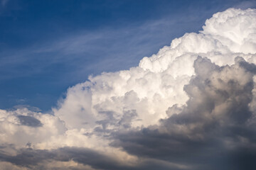 blue sky panorama with beautiful clouds. use for sky replacement