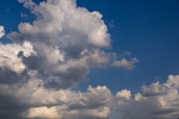 blue sky panorama with beautiful clouds. use for sky replacement