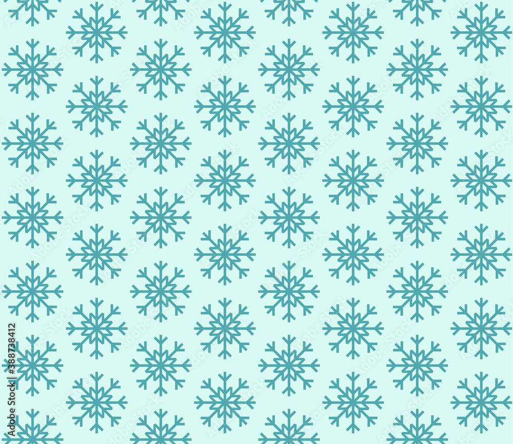 Poster seamless geometric pattern with the image of new year's snowflakes. vector design for holiday web ba
