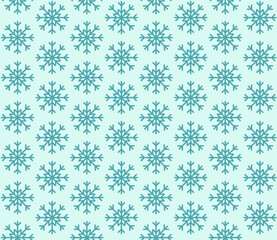 Seamless geometric pattern with the image of New Year's snowflakes. Vector design for holiday web banner, business presentation, brand package, fabric, print, wallpaper, postcards.