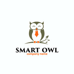 smart owl logo exclusive design inspiration