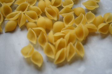 pasta on a white background