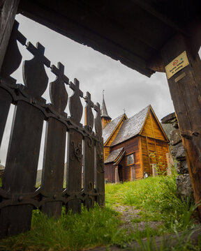 old abandoned church - lomen stavkirke