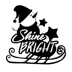 new year card with santa claus