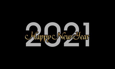 2021 HAPPY NEW YEAR Design template, Merry Christmas and happy new year. Vector Illustration