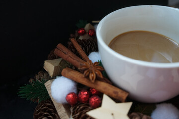 mulled wine with spices