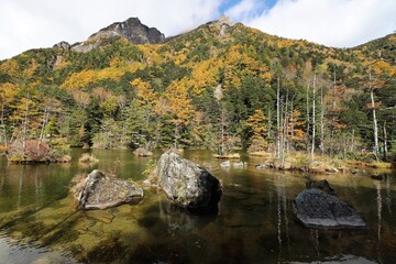 上高地の紅葉