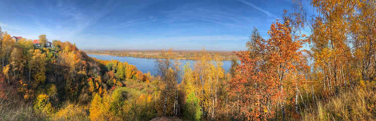 Bank of the Volga river