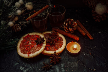 mulled wine and spices