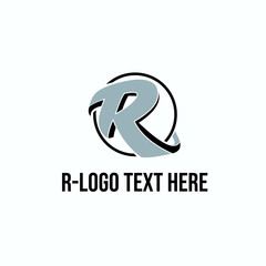 R initial logo exclusive design inspiration