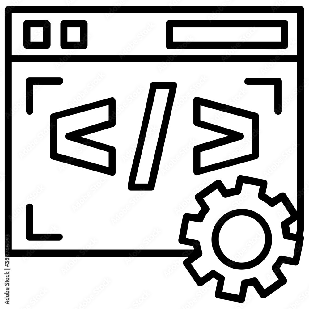 Wall mural patterns over a webpage, icon for web design