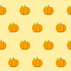 Wrapping paper - Seamless pattern of pumpkin symbol for vector graphic design