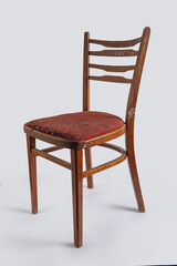 old chair on white background