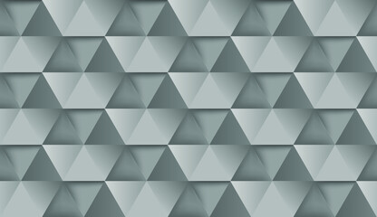 Obraz premium grey triangular background vector eps 10
