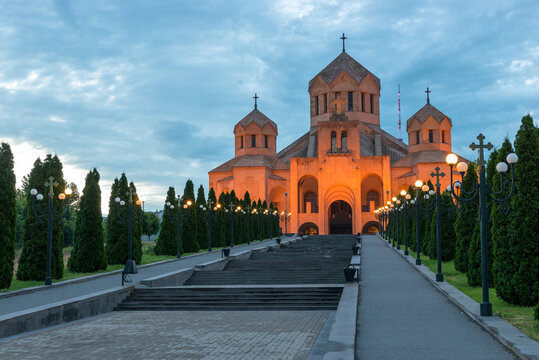 church of St. Gregory in the evening, Erevan, Armenia