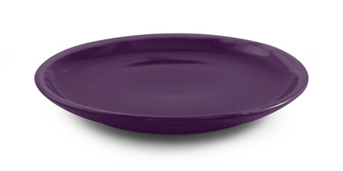 empty plate isolated on white background.