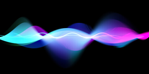Colorful gradient motion wave abstract background.