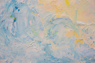 Abstract background oil painting blue sky