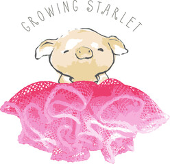 vector design for baby girls