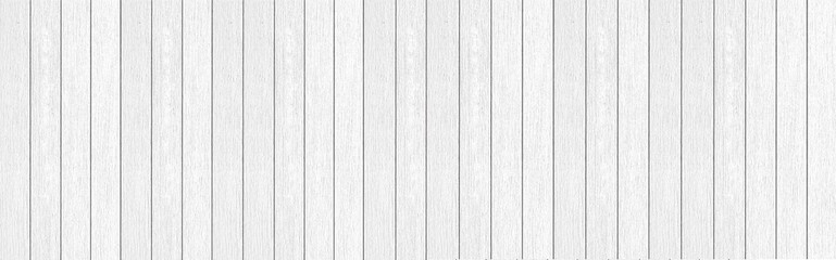 Panorama of Wood plank white timber texture and seamless background