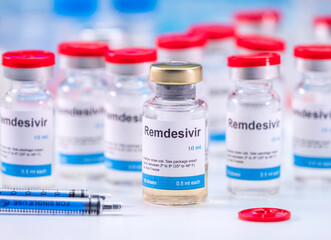 Medication prepared for people affected by Covid-19, Remdesivir is a selective antiviral...