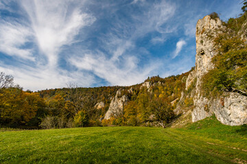 Fantastic autumn hike in the beautiful Danube valley near the Beuron monastery