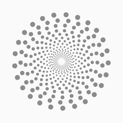 Abstract dotted shape.Vector design element