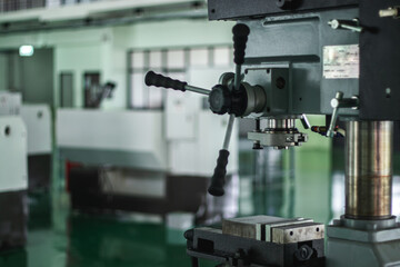 Fototapeta na wymiar Machinery used in the production of workpieces in the industry