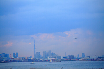 羽田空港の夕景