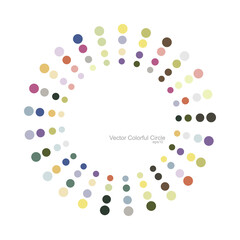 Vector colorful circle.