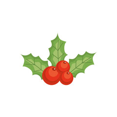 holly berry icon, colorful design