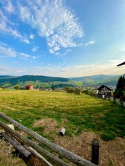 Village in the mountains 