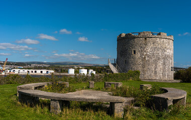 Fototapeta na wymiar View of Mount Batten Tower in Plymouth in Devon in England in Europe